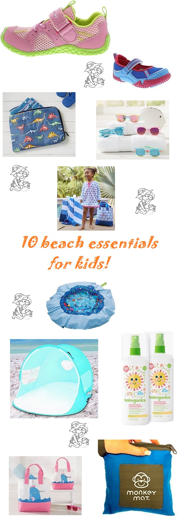 10 beach essentials for kids