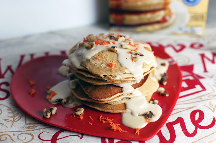 Carrot Cake Pancakes with Brown Sugar Cream Cheese Icing DINA DELEASA DISHITGIRL FABZLIST