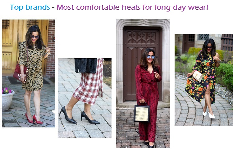 TOP PICKS FOR MOST  COMFORTABLE HEEL BRANDS  FOR LONG DAY WEAR!